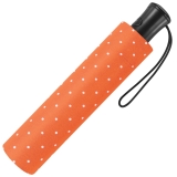 Mini-Taschenschirm Damen Flash Auf-Automatik - Dots orange