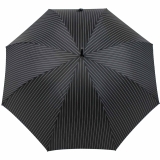 Jasch Herren Stockschirm Automatik Stormwalker schwarz - double-pinstripe