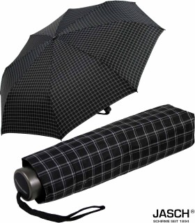 Jasch Herren Taschenschirm Stormwalker schwarz - check double-line