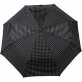 Jasch Herren Taschenschirm Stormwalker schwarz - check double-line