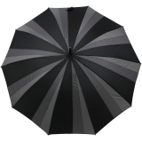 Damen Stockschirm 10teilig Automatik Gradient - schwarz