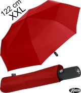 iX-brella full class 122cm XXL Damen-Herren Taschenschirm mit Auf-Zu-Automatik dark red