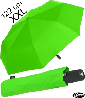 iX-brella full class 122cm XXL Damen-Herren Taschenschirm mit Auf-Zu-Automatik neon green