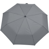 iX-brella Mini Ultra Light - Damen Taschenschirm mit großem Dach - extra leicht grau
