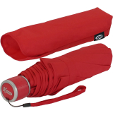 iX-brella Mini Ultra Light - Damen Taschenschirm mit großem Dach - extra leicht dunkelrot