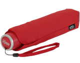 iX-brella Mini Ultra Light - Damen Taschenschirm mit großem Dach - extra leicht dunkelrot