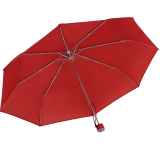 iX-brella Mini Ultra Light - Damen Taschenschirm mit großem Dach - extra leicht dunkelrot