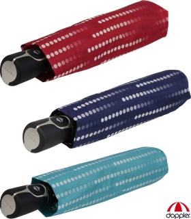 Doppler Damen Taschenschirm Auf-Zu-Automatik Fiber Magic UV-Schutz Glamour