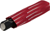 Doppler Damen Taschenschirm Auf-Zu-Automatik Fiber Magic UV-Schutz Glamour - rot