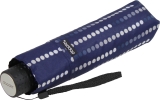 Doppler Mini Taschenschirm Havanna UV-Schutz Glamour - dunkelblau