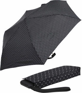Doppler Damen Taschenschirm Carbonsteel Mini Slim Royal - schwarz