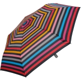 Knirps Taschenschirm Slim Duomatic Auf-Zu-Automatik stripes fuchsia