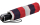 Knirps Regenschirm Damen Taschenschirm Large Duomatic stripe - red