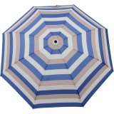 Knirps Regenschirm Damen Taschenschirm Large Duomatic stripe - blue