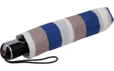Knirps Regenschirm Damen Taschenschirm Large Duomatic stripe - blue