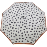 Knirps Regenschirm Damen Taschenschirm Large Duomatic UV-Schutz comet - creme