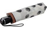 Knirps Regenschirm Damen Taschenschirm Large Duomatic UV-Schutz comet - creme