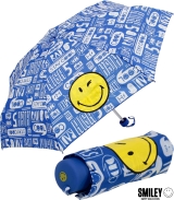 Smiley World Super Mini Taschenschirm Stay Cool - blau