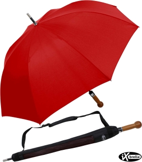 iX-brella Stützschirm Selbstverteidigungsschirm extrem stabil dunkelrot