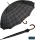 Regenschirm Bugatti Doorman check grey