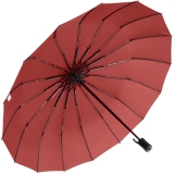 iX-brella 16-teiliger Taschenschirm mit Handöffner dunkelrot