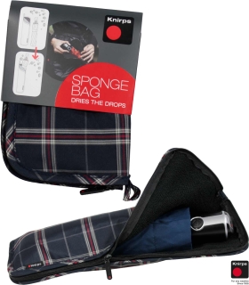 Knirps Sponge Bag Schirmtasche mit Reißverschluss für Taschenschirme - check navy