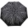 Knirps Regenschirm Damen Taschenschirm Large Duomatic mit Farbwechsel Wet Print Rope - schwarz