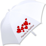 iX-brella weißer XXL Hochzeitsschirm Automatik -...