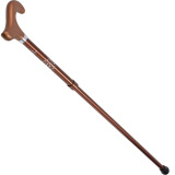 Gastrock Gehstock Color-Step-Derby Kristallkreis - braun