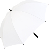 iX-brella Full-Fiber Golfschirm XXL 130cm leicht sturmfest mit Softgriff weiß