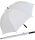 iX-brella Full-Fiber Golfschirm XXL 130cm leicht sturmfest mit Softgriff weiß