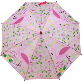 Flamingo Regenschirm Stockschirm Geschenk Standschirm pink mit Fuß