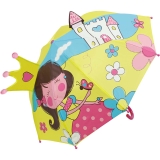 Kinder-Regenschirm Stockschirm Prinzessin und Schloss
