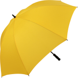 iX-brella Full-Fiber Golfschirm XXL 130cm leicht sturmfest mit Softgriff gelb