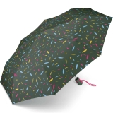 Esprit Taschenschirm Easymatic Light Auf-Zu Automatik Little Leaves - grün
