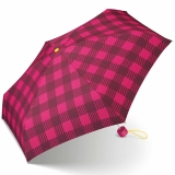 Esprit Super Mini Taschenschirm Petito Gingham Checks - pink