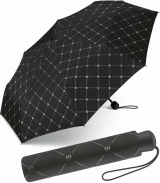 Esprit Regenschirm Monogram - Super-Mini-Taschenschirm mit Handöffner