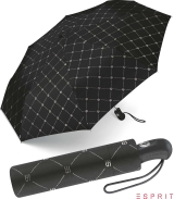 Esprit Regenschirm Monogram - Taschenschirm mit...