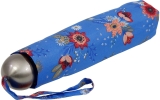 neyrat Regenschirm Taschenschirm Fleurs - blau