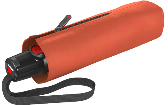 Knirps Taschenschirm T.100 Duomatic Auf-Zu-Automatik - orange