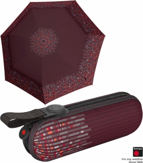 Knirps X1 Super Mini Taschenschirm im Etui unity - bordeaux