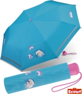 Scout Kinder-Taschenschirm mit reflektierendem Streifen...