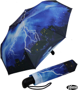 iX-brella Regenschirm Thunderstorm - Taschenschirm...