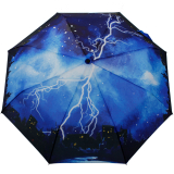 iX-brella Regenschirm Thunderstorm - Taschenschirm Auf-Zu-Automatik