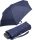 Damen Taschenschirm Handöffner Sterne - navy-blau