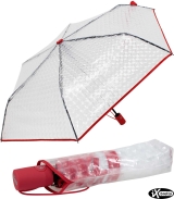 iX-brella Taschenschirm transparent mit Lens-Effekt und...