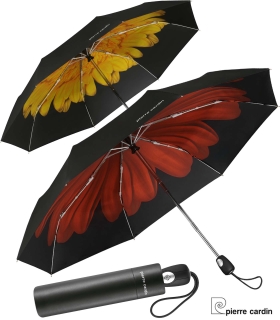 Blütenform Taschenschirm auf-zu-automatic neu pierre cardin Damen-Regenschirm 