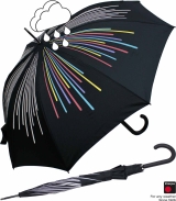 Knirps Damen Stockschirm Automatik colour change rainbow