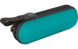Knirps X1 Super Mini Taschenschirm im Etui UV-Schutz aqua