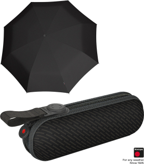 Knirps Manual X1 Taschenschirm Regenschirm 17,5 cm flakes black